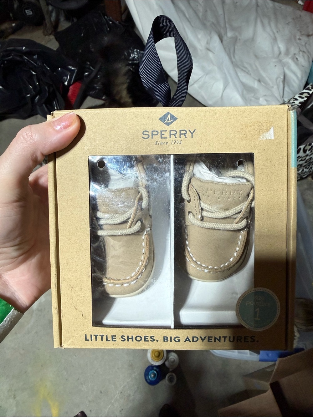 Sperry baby size 1 month Tan Boat Shoes